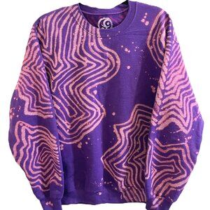 Topography Islands- Purple, M (Crewneck)